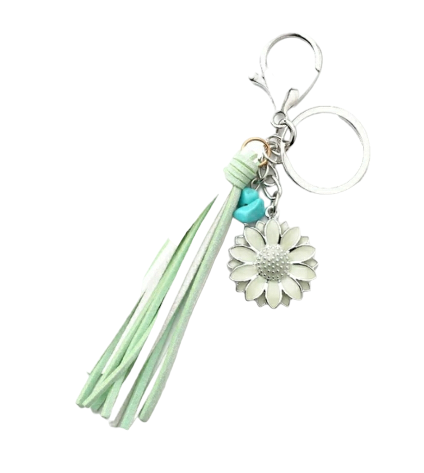 Sun flower Western Style Retro Cowboy Pendant With Buckle Statement Keychain