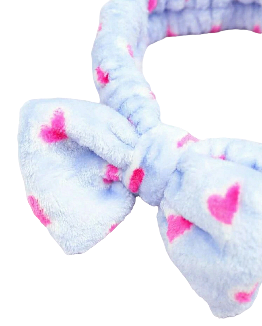 Pink and Blue Heart Pattern Makeup Headband