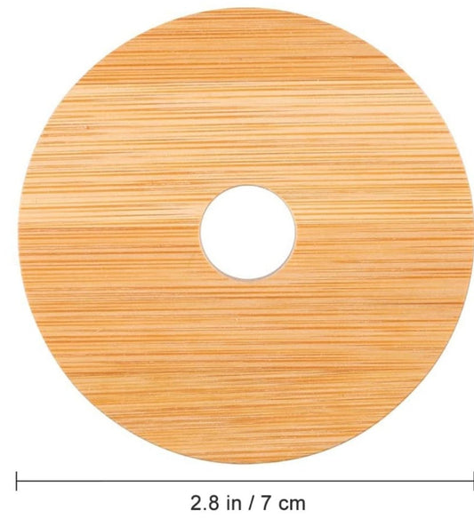 Bamboo Lid for Glass Cup