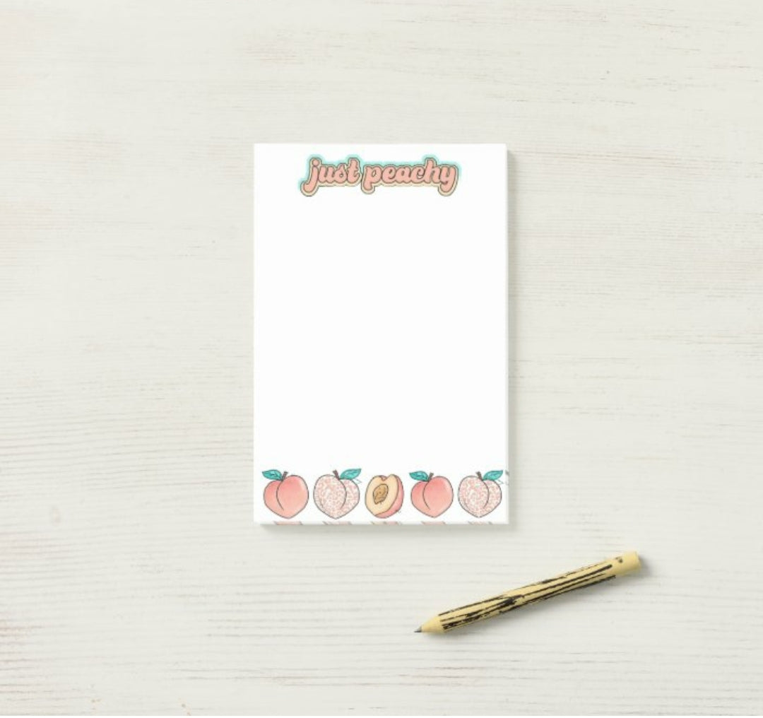 4" x 6" Just Peachy ๐ Sticky Post-it Notes