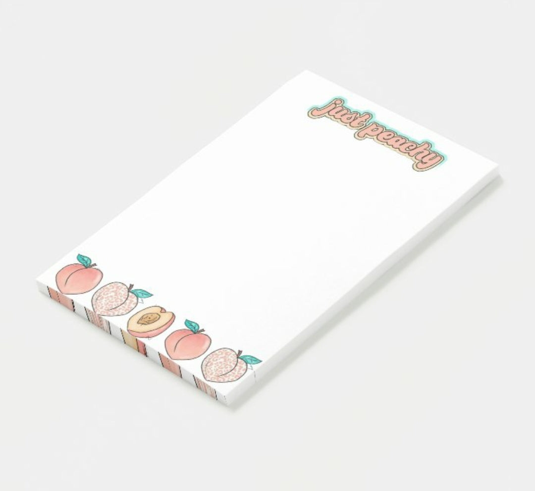 4" x 6" Just Peachy ๐ Sticky Post-it Notes