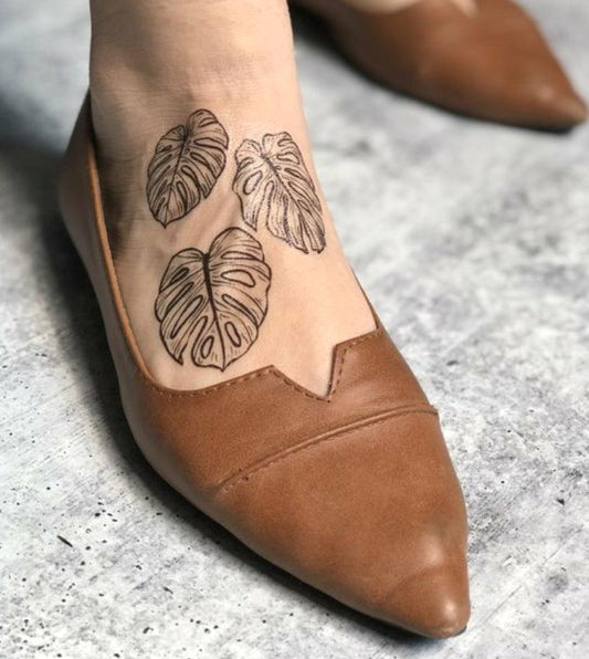 Monstera Leaves Temporary Tattoo