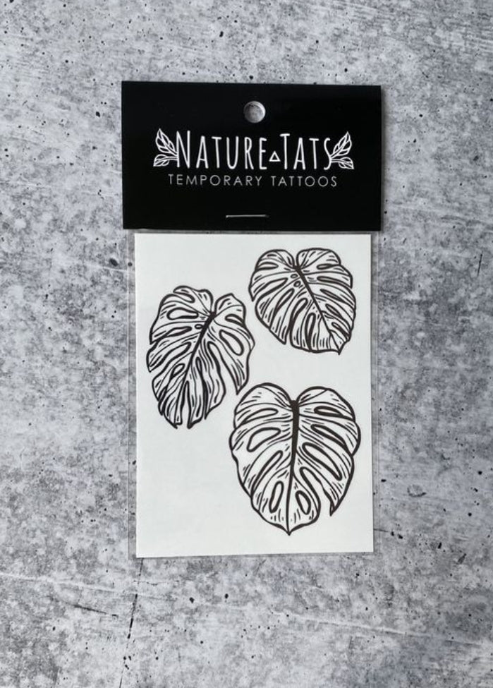 Monstera Leaves Temporary Tattoo