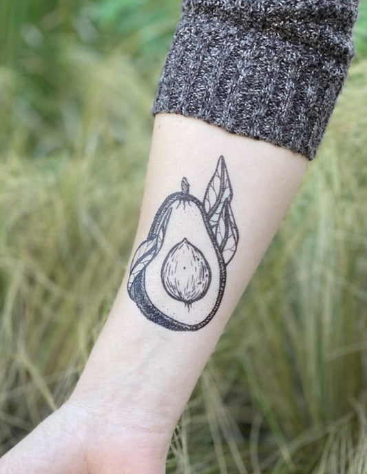 Avocado Temporary Tattoo