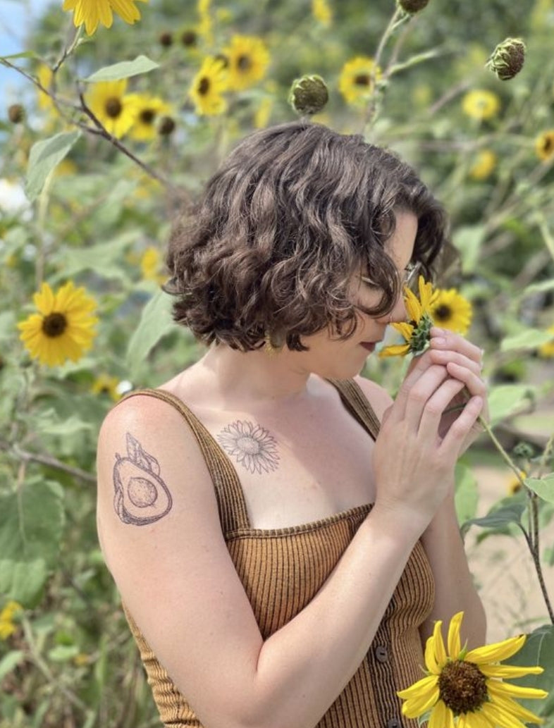 Avocado Temporary Tattoo