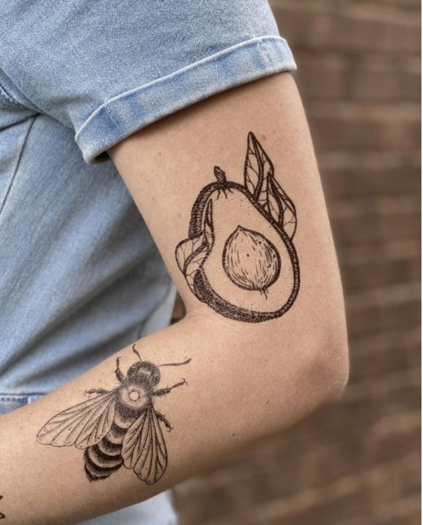 Avocado Temporary Tattoo