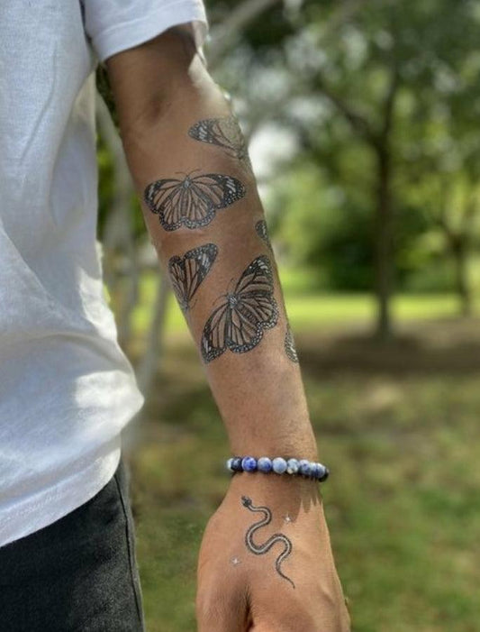 Monarch Butterfly Temporary Tattoo