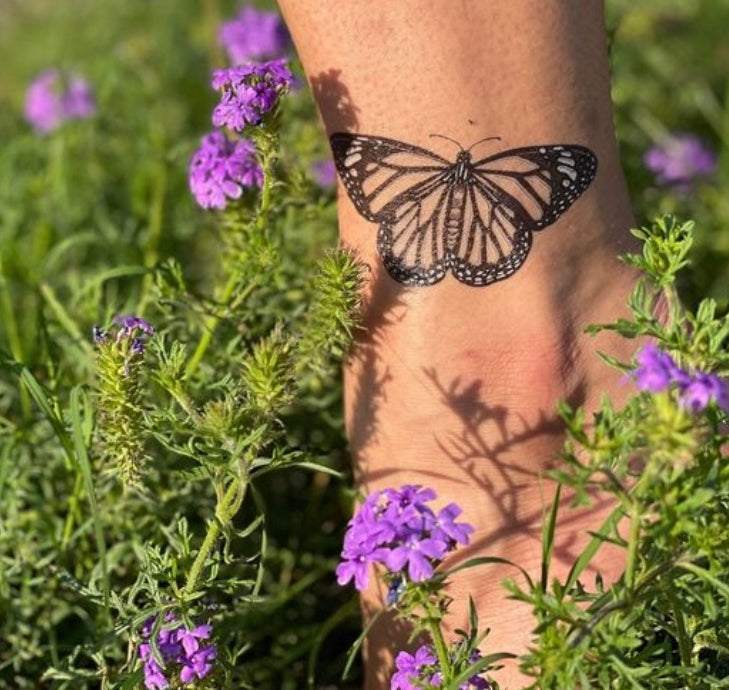 Monarch Butterfly Temporary Tattoo