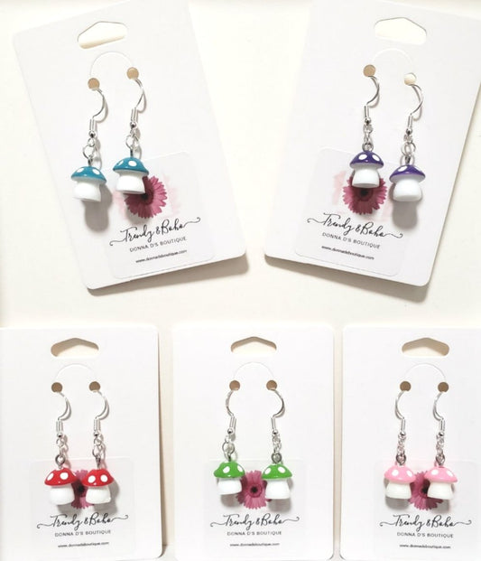 Mushroom Earrings