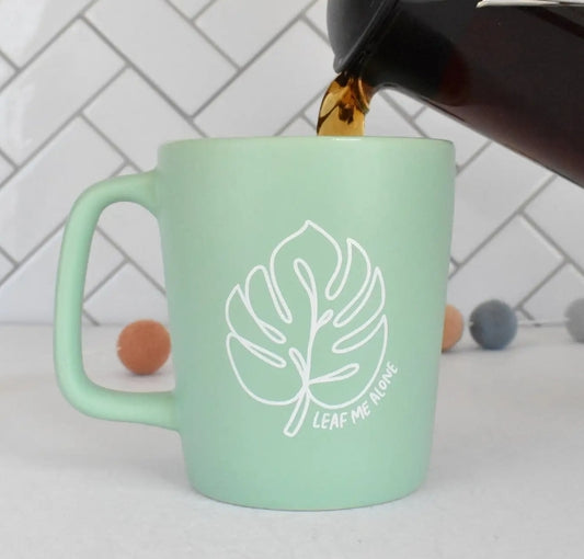 Leaf Me Alone Monstera Leaf Mug