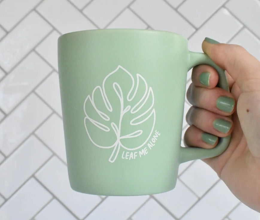 Leaf Me Alone Monstera Leaf Mug