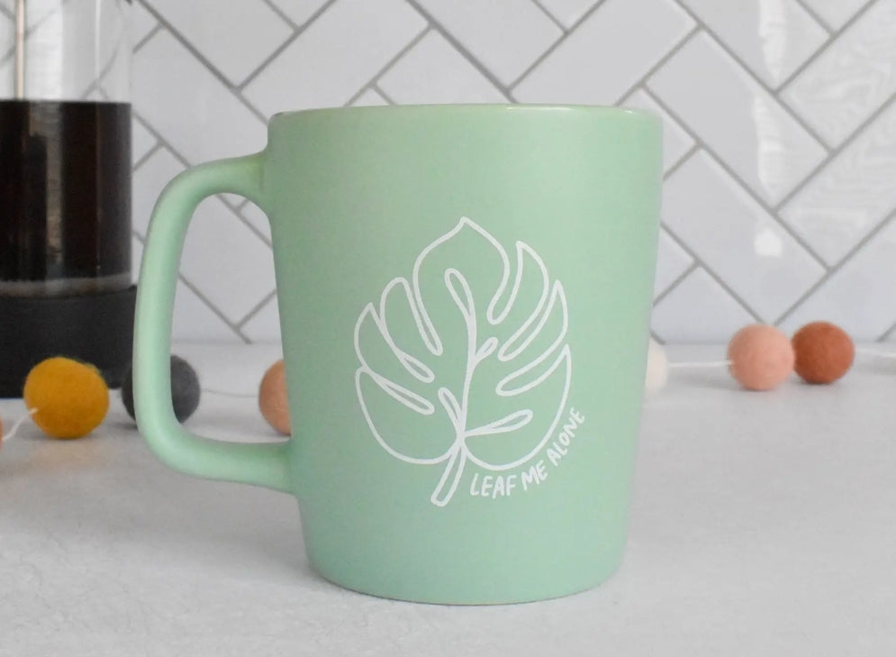 Leaf Me Alone Monstera Leaf Mug