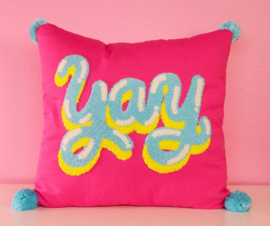 YAY Square Hook Pillow