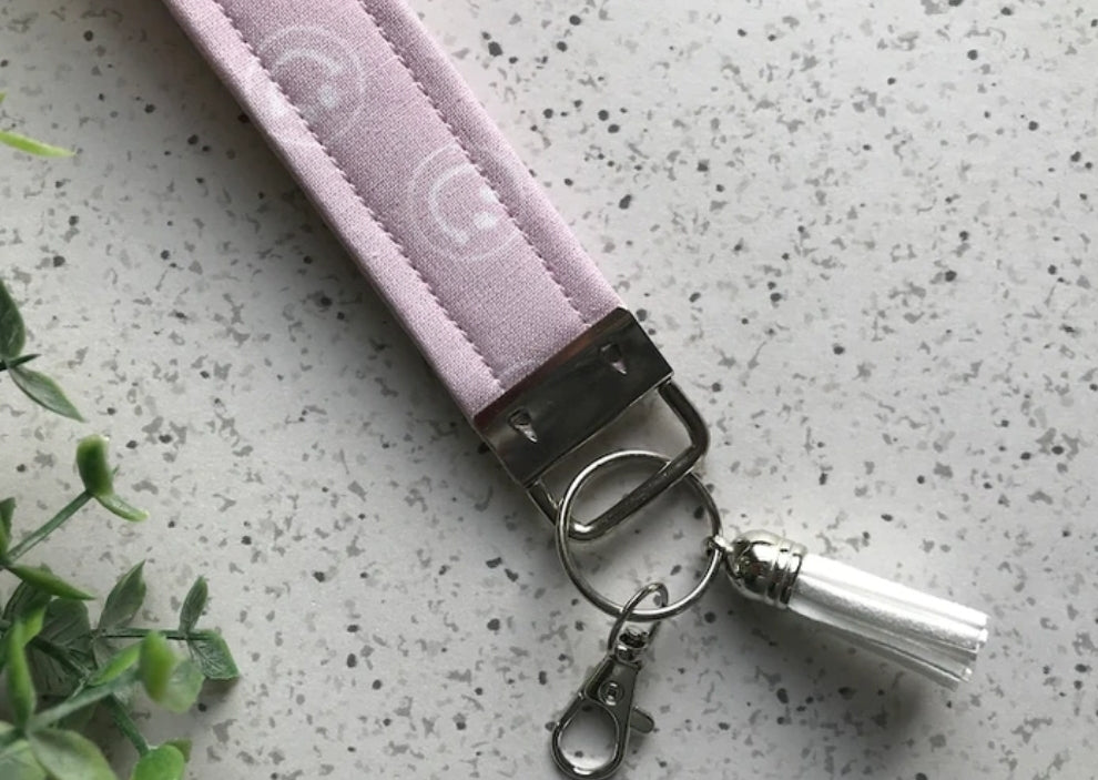 Pinky Promise Smiley Key Fob Wristlet
