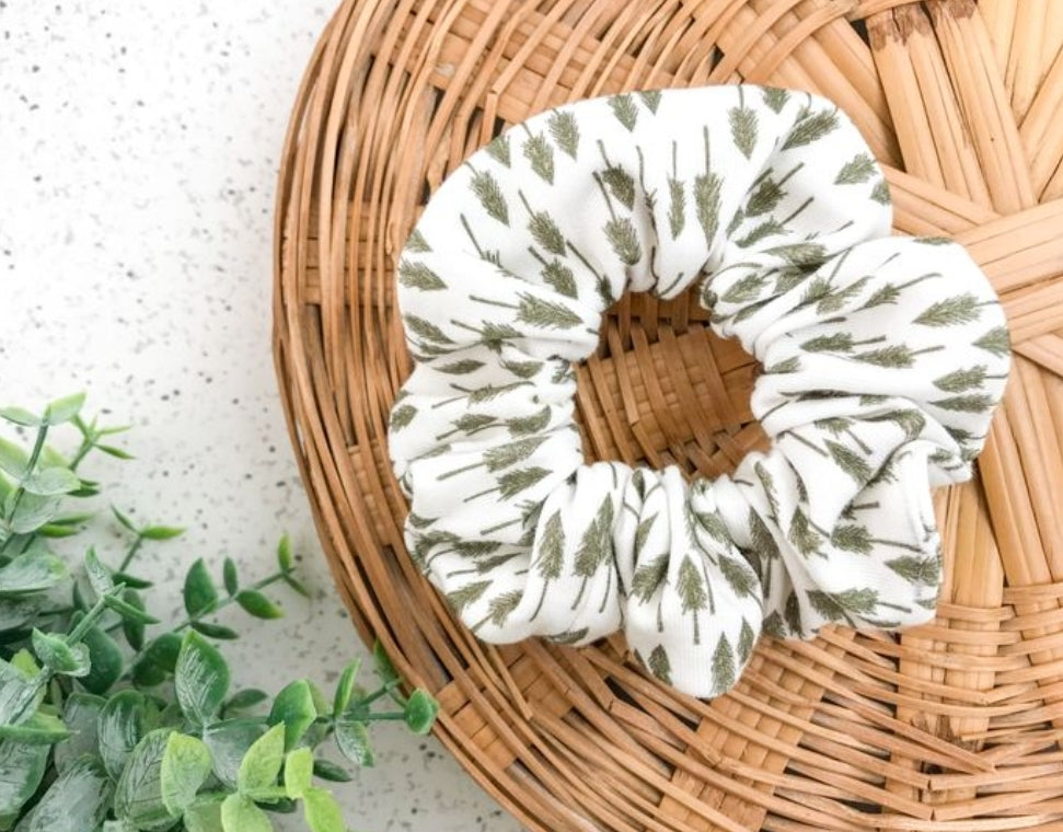 Winter Forest Scrunchie