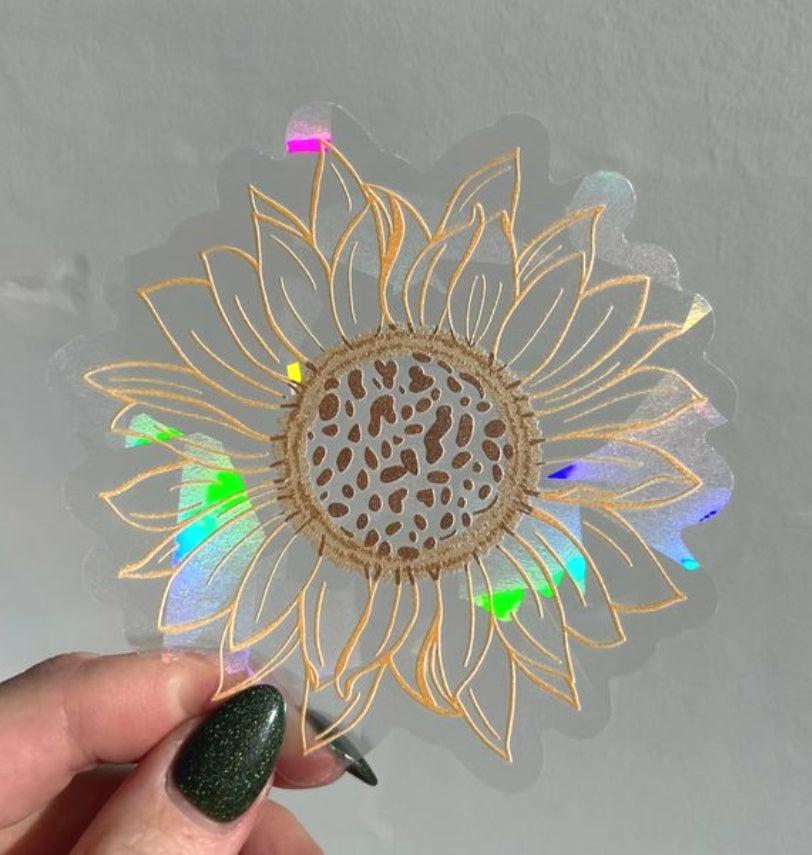 Sunflower Rainbow Sun Catcher Decals