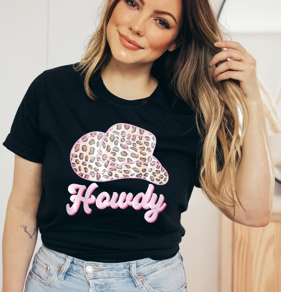 Howdy Black Unisex Tshirt