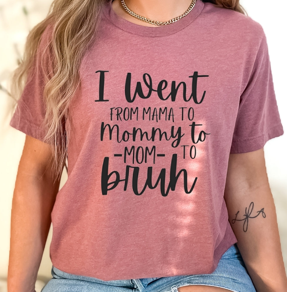 MAMA. MOMMY. MOM. BRUH Unisex Tshirt
