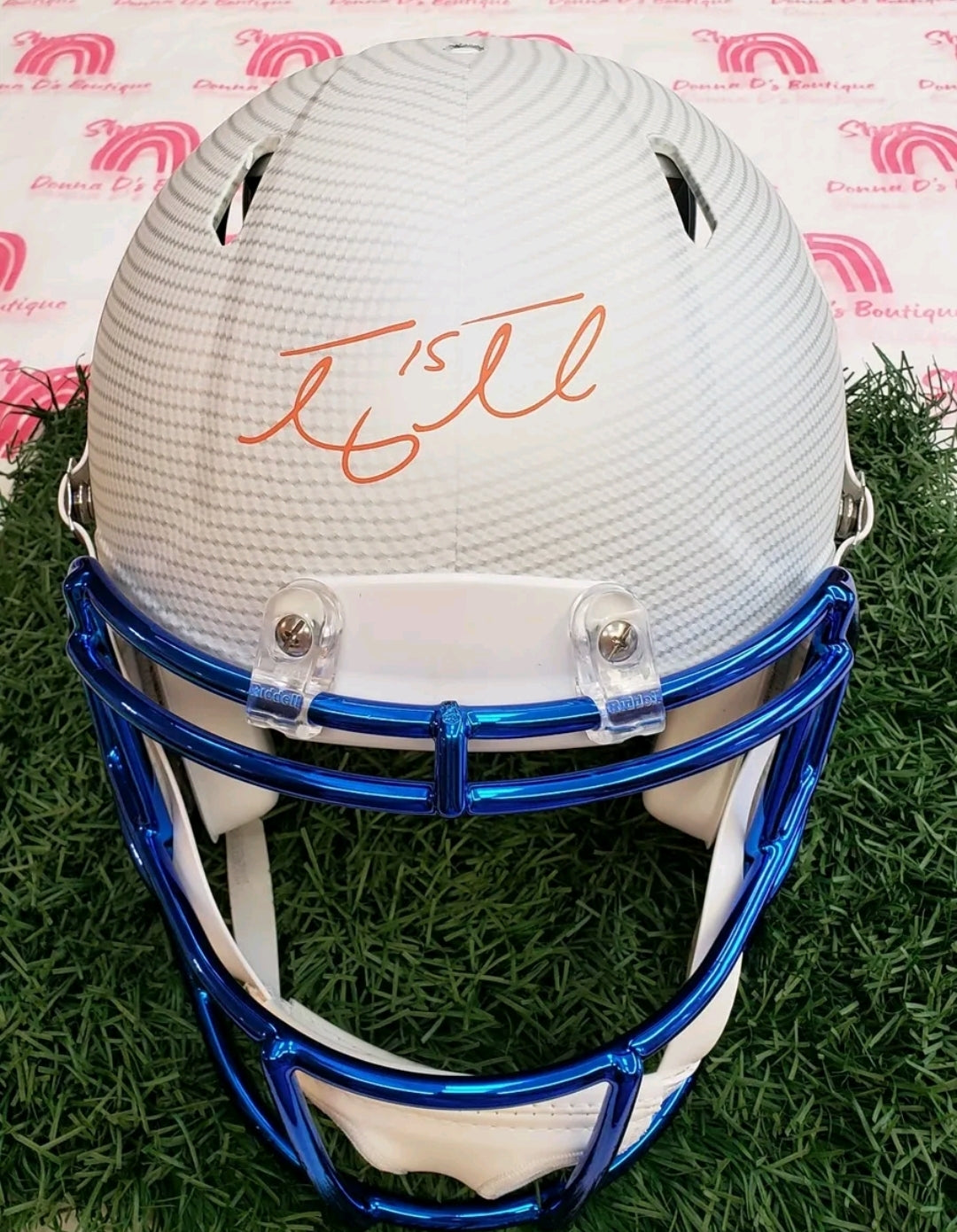 TIM TEBOW Signed Full Size Hydro Dipped Helmet Beckett Certified