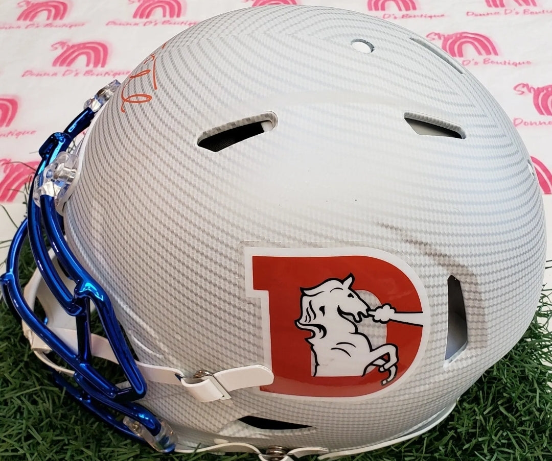 TIM TEBOW Signed Full Size Hydro Dipped Helmet Beckett Certified