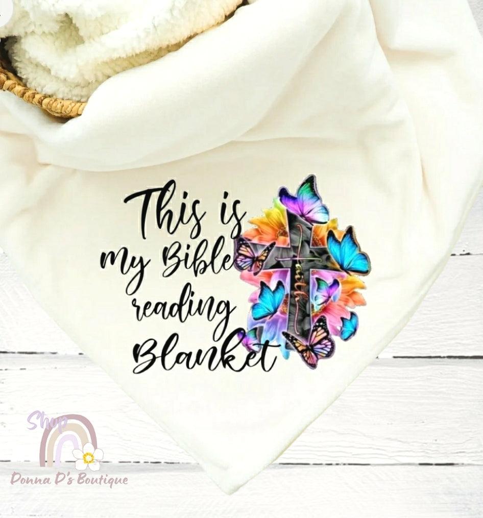 This Is My Bible Reading Blanket - Fleece Blanket