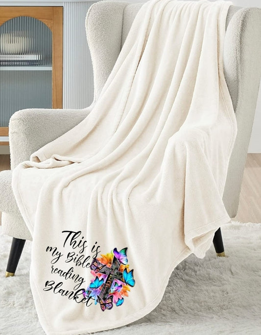 This Is My Bible Reading Blanket - Fleece Blanket