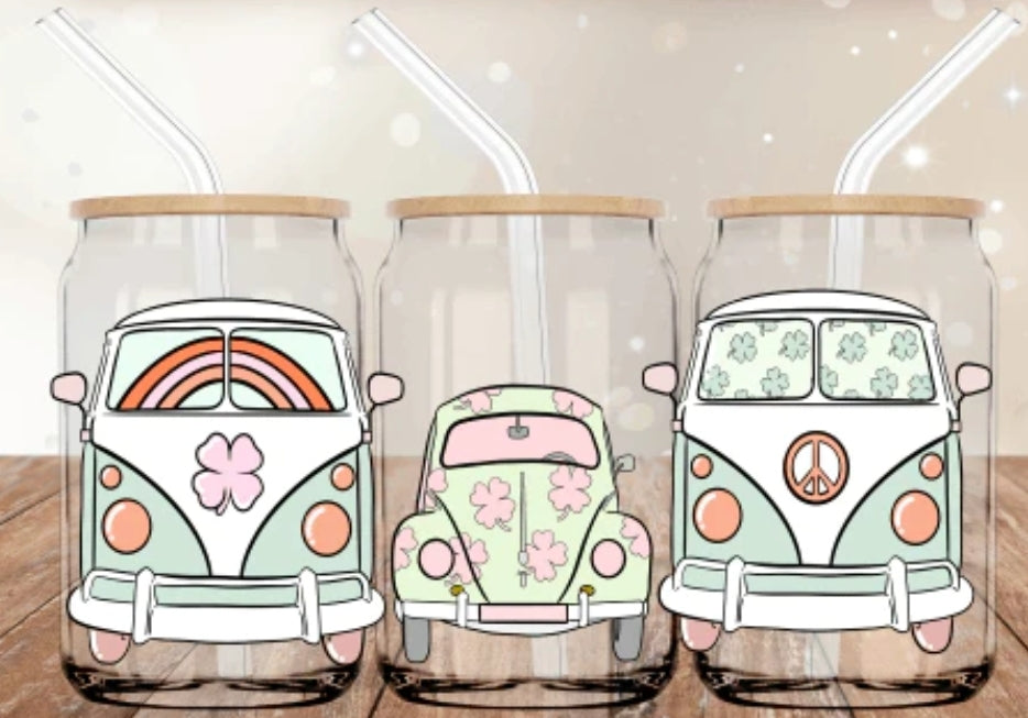 Slug Bug 16oz Glass Cup
