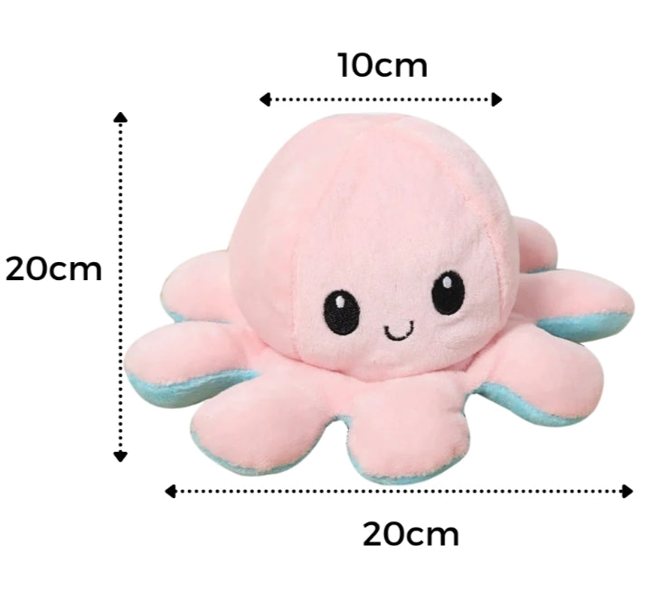 Reversible Octopus Mood Plush Toy
