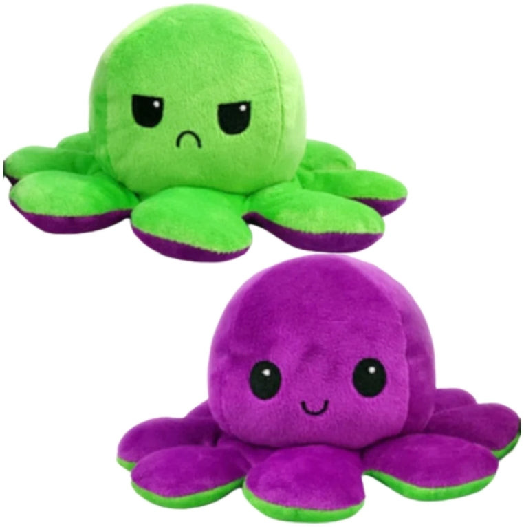 Reversible Octopus Mood Plush Toy