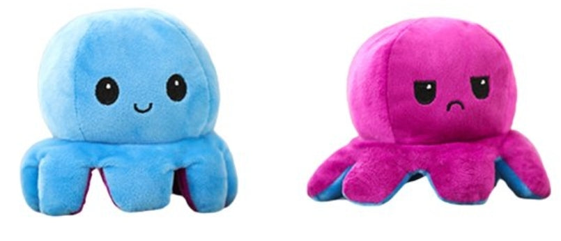 Reversible Octopus Mood Plush Toy