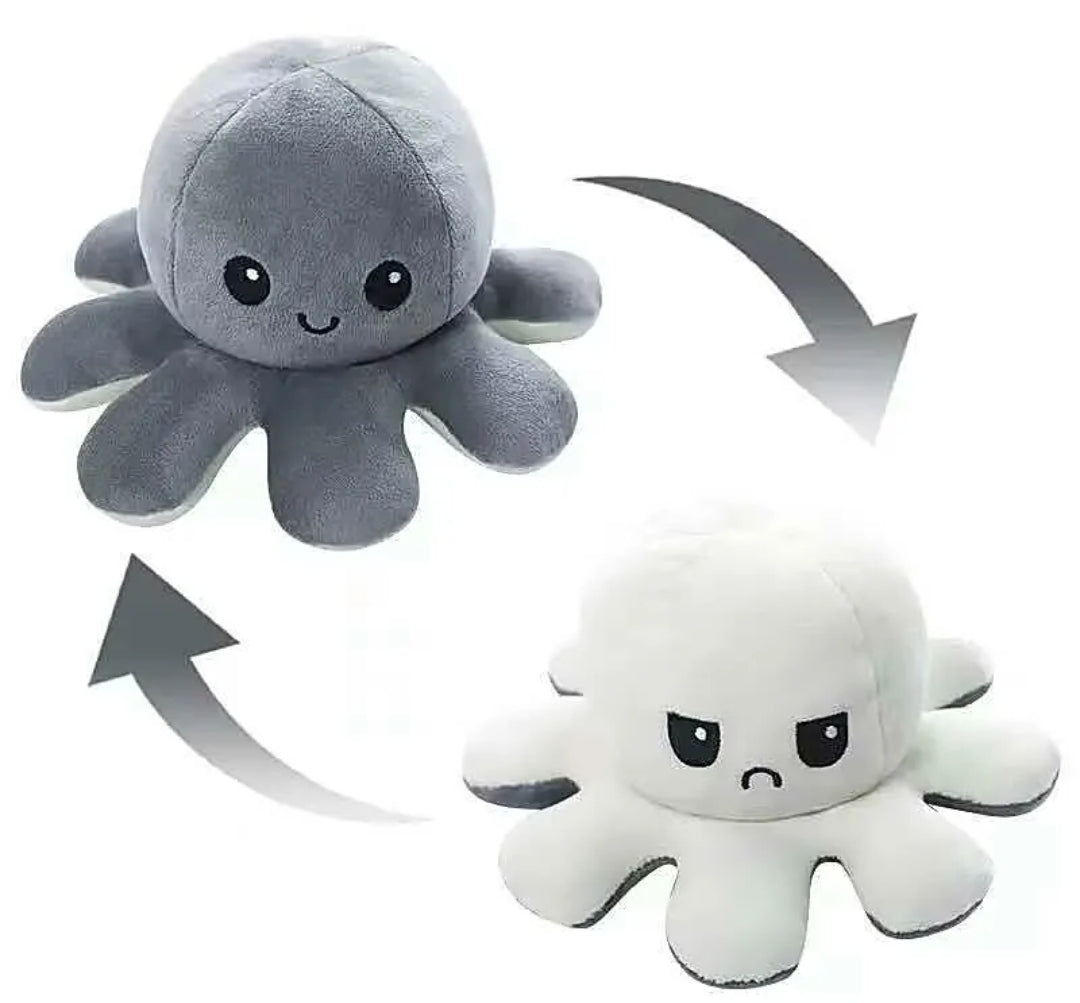 Reversible Octopus Mood Plush Toy