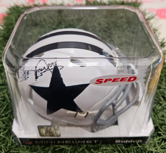 Tony Dorsett Signed Cowboys Lunar Eclipse Alternate Speed Mini Helmet (Beckett)