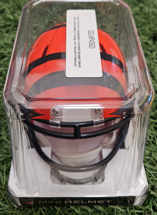 Chad Johnson Ochocinco Cincinnati Bengals Signed Mini Football Helmet COA