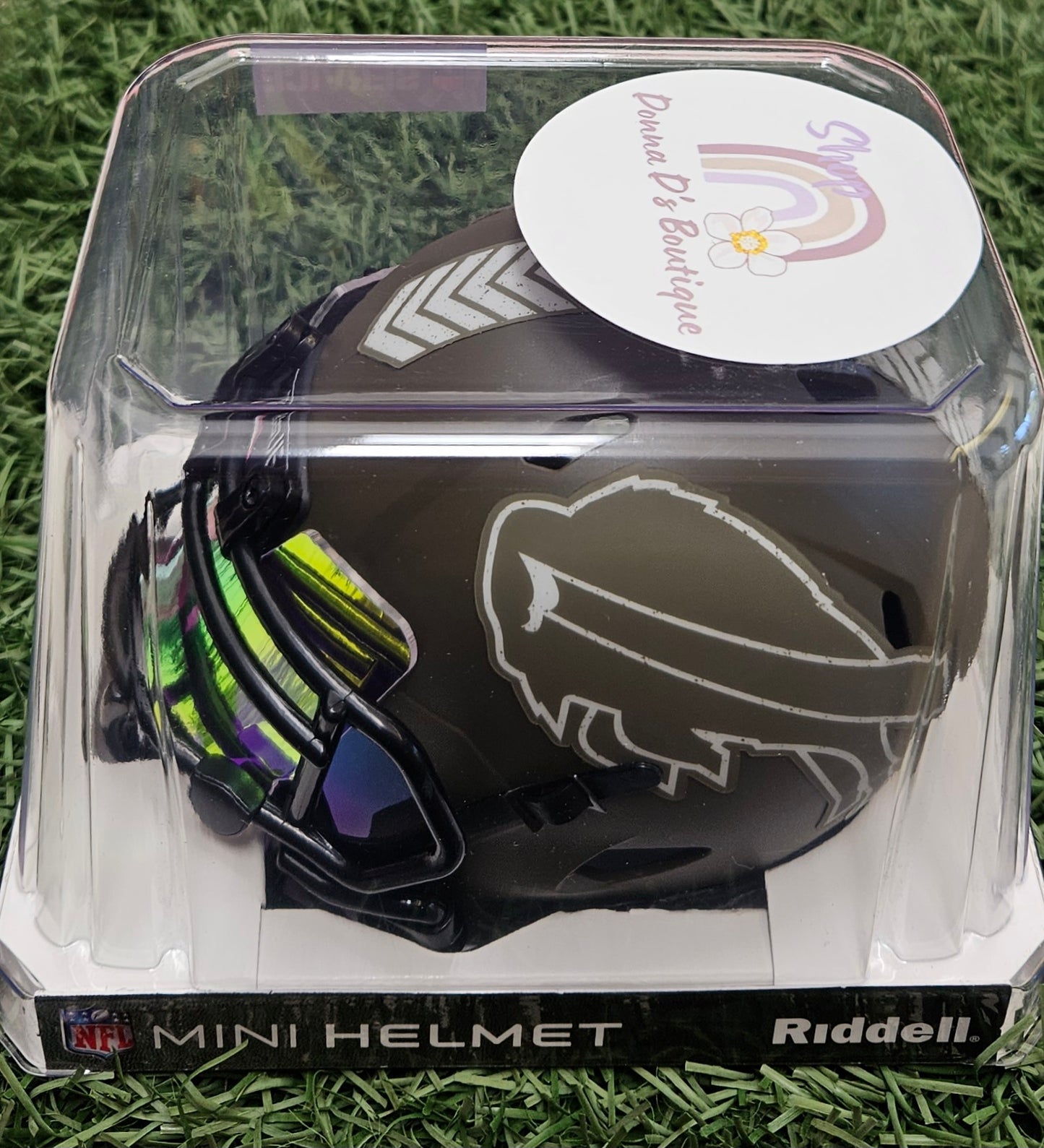 JOSH ALLEN (VISOR) SIGNED BUFFALO BILLS STS SPEED MINI HELMET