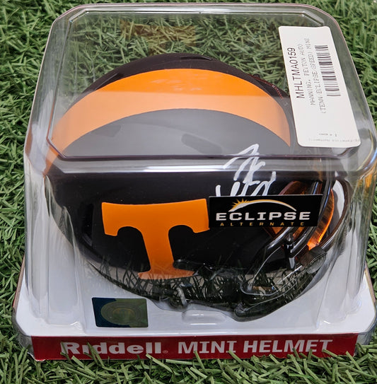 Peyton Manning (Visor) Tennessee Volunteers Signed Eclipse Mini Helmet