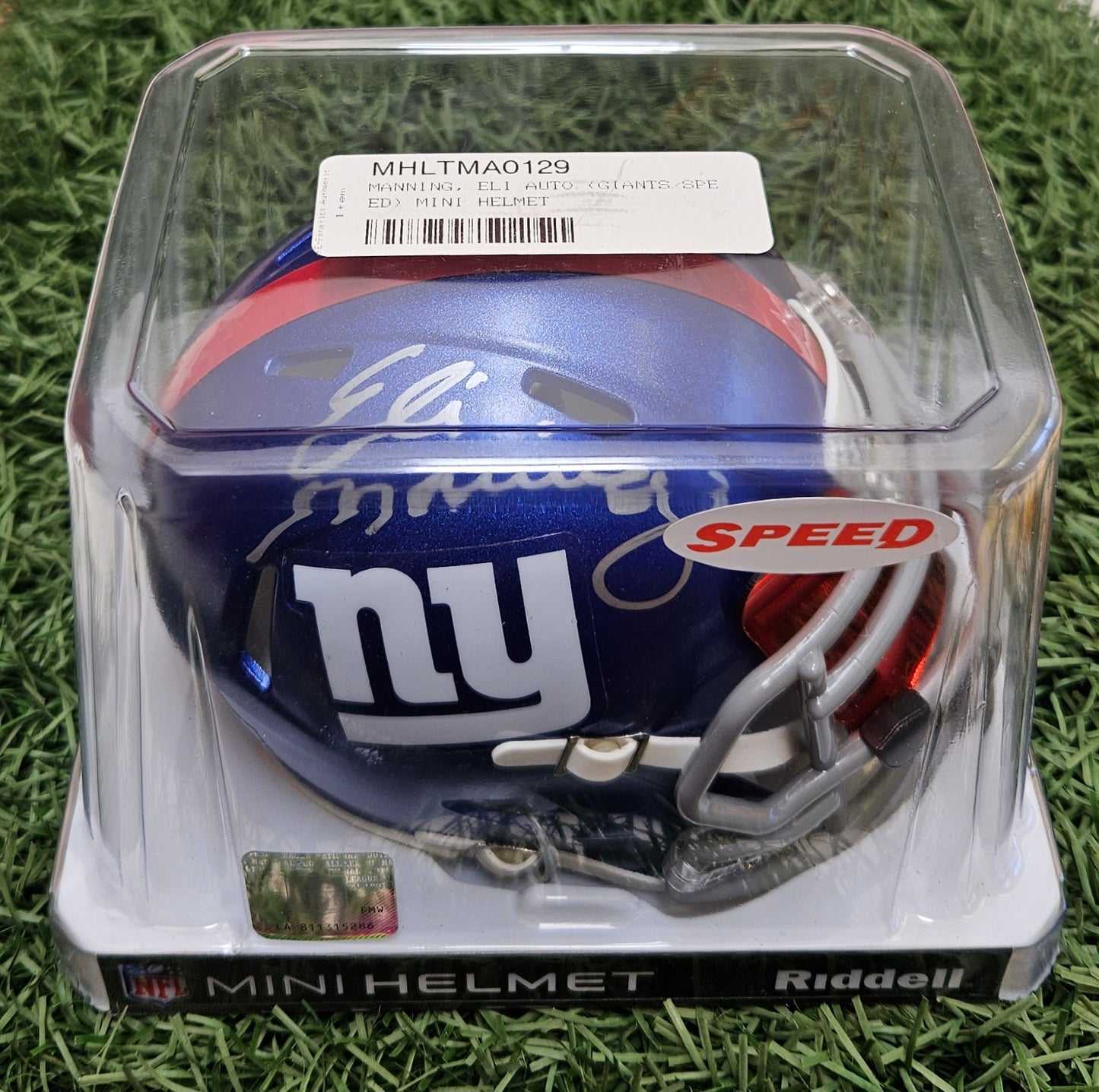 Eli Manning Signed Autographed NFL NY Giants Riddell Mini Speed Helmet W/Visor