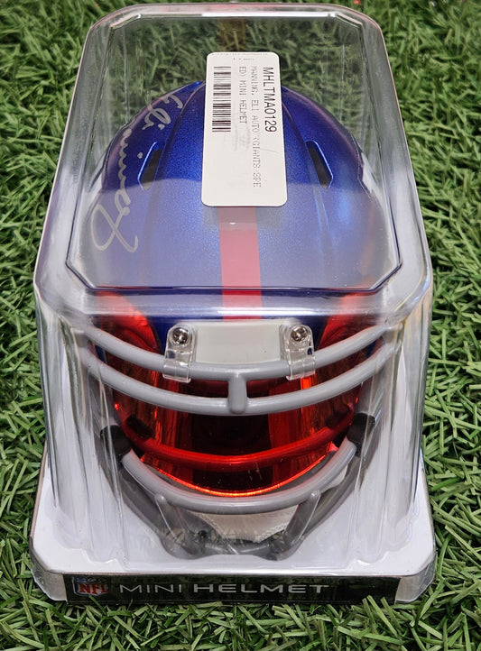Eli Manning Signed Autographed NFL NY Giants Riddell Mini Speed Helmet W/Visor