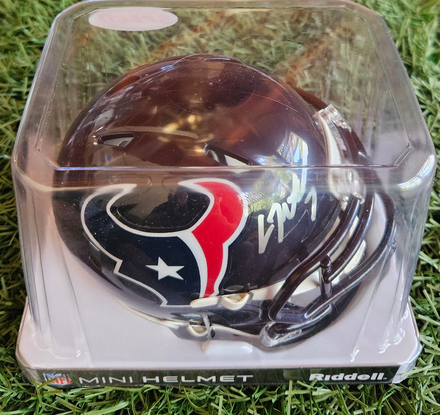 CJ Stroud Autographed Houston Texans Mini Speed Helmet With Fanatics COA