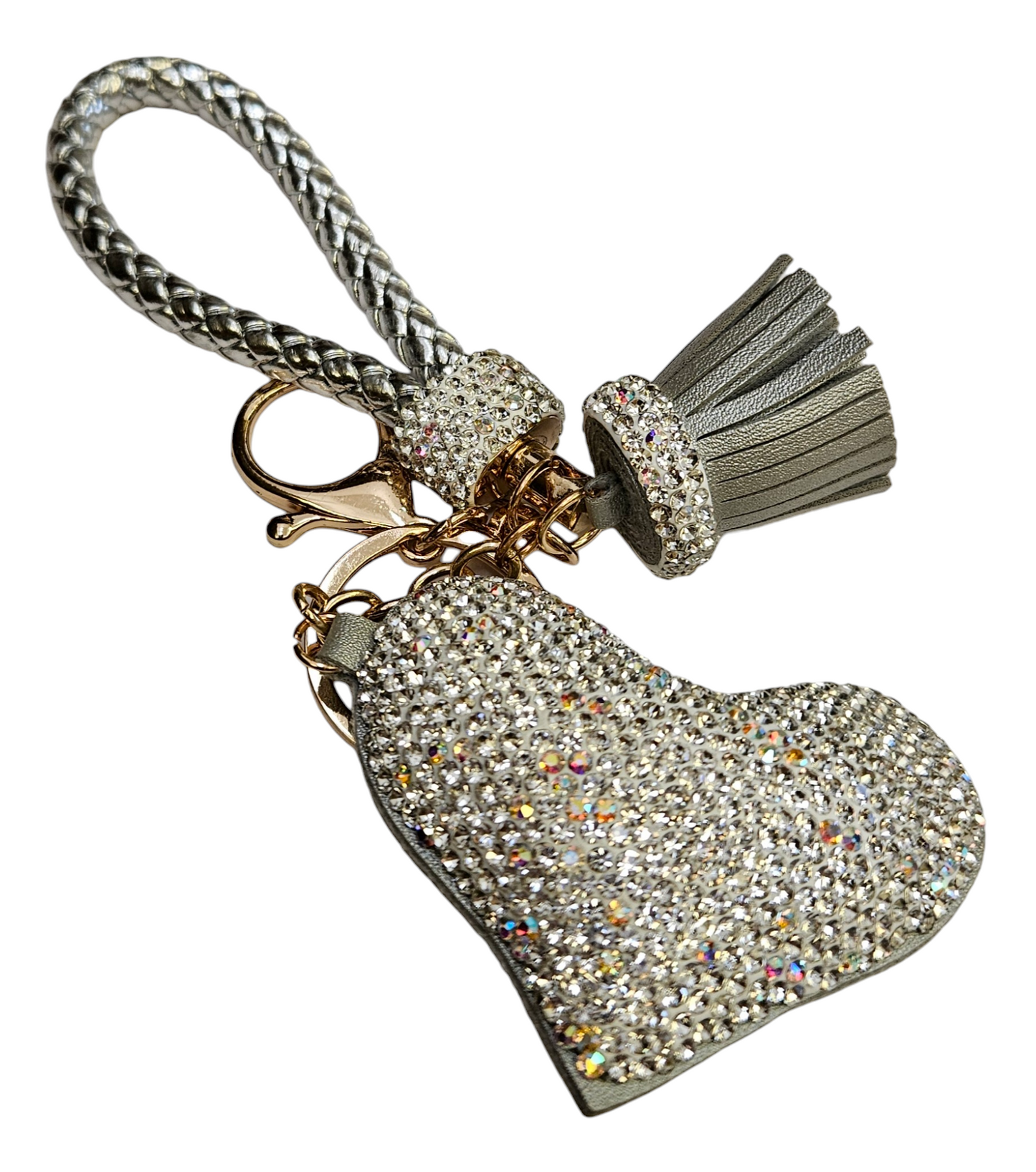 Bling Heart Keychains