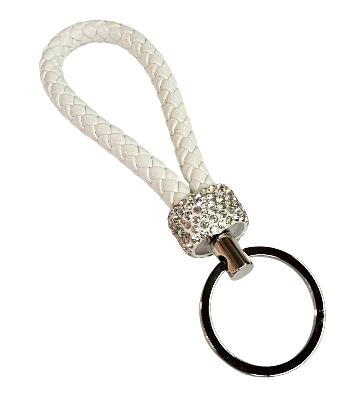 Braided Rhinestone Keychains