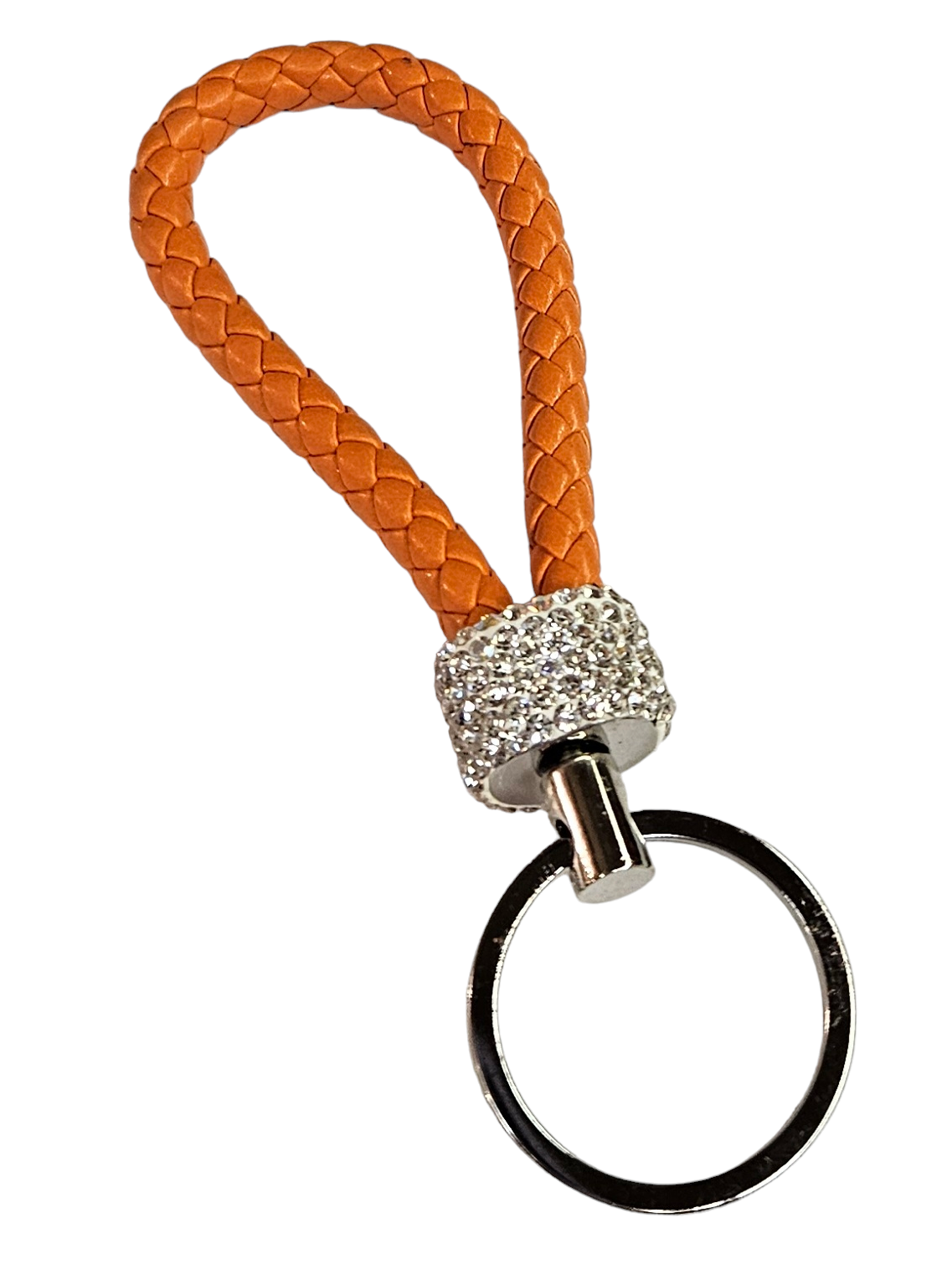 Braided Rhinestone Keychains