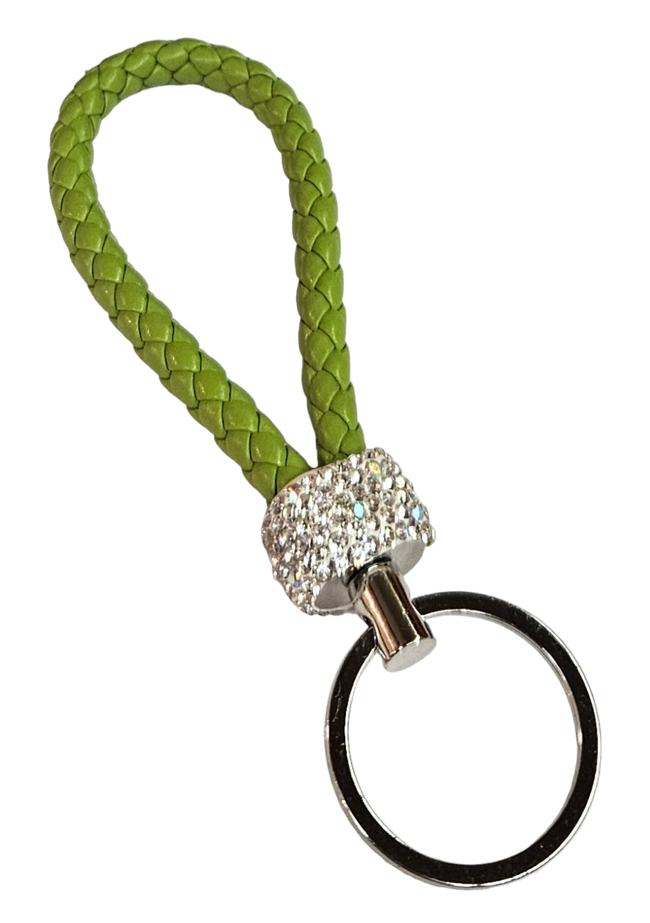 Braided Rhinestone Keychains