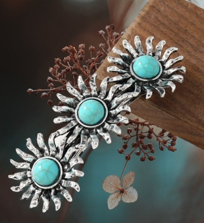 Turquoise French Clip