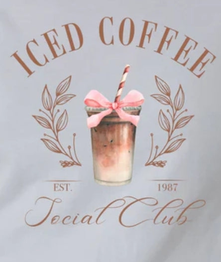 ICED COFFEE Social Club White Unisex Tshirt