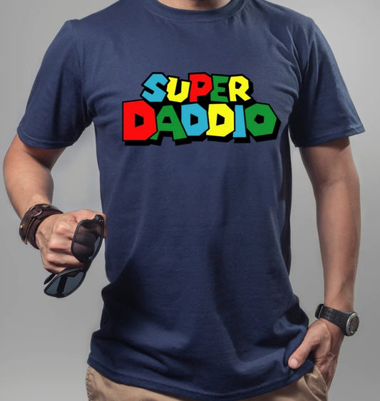 SUPER DADDIO Navy Blue Tshirt