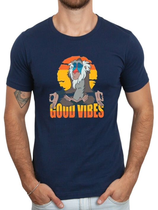 Good Vibes Navy Blue Unisex Tshirt