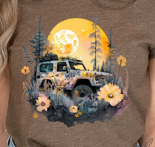 Jeep Heather Brown Unisex Tshirt