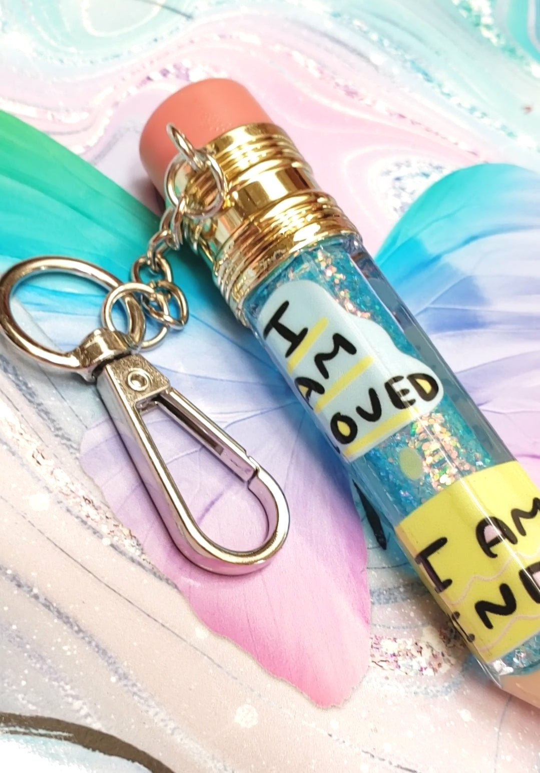Kids Affirmation Pencil Keychain