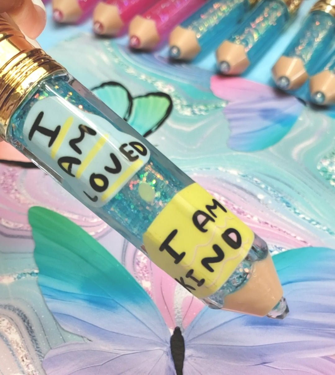 Kids Affirmation Pencil Keychain