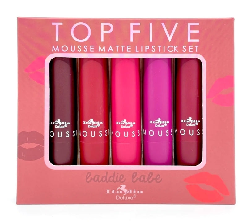 Mousse Matte 5pc Lipstick Set